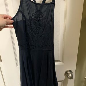 Kendall and Kylie black dress w/ criss cross back